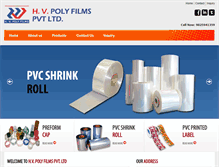 Tablet Screenshot of hvpolyfilms.com